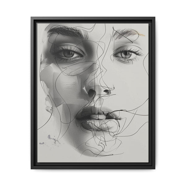 Japandi-Inspired Minimalist Line Art Portrait - Fine Art Print
