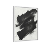 Abstract Monochrome Dynamics - Fine Art Canvas Print
