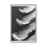 Monochromatic Elegance - Abstract Swirls Art Print on Museum Grade Paper