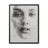 Japandi-Inspired Minimalist Line Art Portrait - Fine Art Print