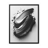 Abstract Monochrome Swirls Art Print - Museum Quality
