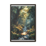 Ethereal Forest Serenity: Luminous Nature Art Print