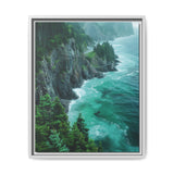 Coastal Serenity: Birdseye BC Highway Art Print