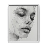 Japandi-Inspired One-Line Ink Portrait - Minimalist Art Print
