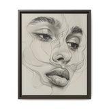 Japandi-Inspired Minimalist Line Art Portrait - Museum Grade Print