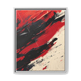 Vivid Red & Black Abstract Chaos - High-Detail 8K Art Print