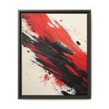 Vivid Red & Black Abstract Chaos - High-Detail 8K Art Print