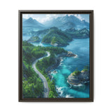 Coastal Highway Elegance: Birdseye View Art Print on Museum Grade Paper