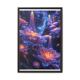 Stellar Botanica: Neon Space Flora - Museum Grade Art Print