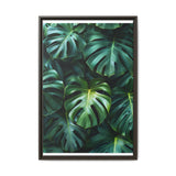 Floating Monstera Dreams - Serene Aerial Leaf Art Print