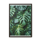 Floating Monstera Delicacy - Overhead Elegance on Museum Paper