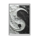 Yin-Yang Swirl Abstract - Modern Impasto Art Print