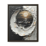 Monochrome Yin-Yang Swirl - High-Contrast Abstract Fine Art Print