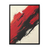Abstract Red & Black Chaos - High-Energy Fine Art Print, 8K Detail