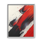 Abstract Red and Black Chaos - Vivid Modern Art Print 8K