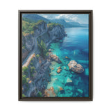 Coastal Serenity: Birdseye View on BC's Majestic Highway Print