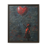 Heart Balloon Child - Banksy-Inspired Artistic Graffiti Print