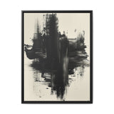Abstract Monochrome Brushstrokes - Dynamic Canvas Art Print