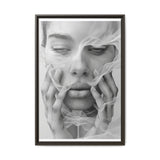 Japandi Minimalist Ink Portrait - Fine Art Museum Grade Print