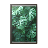 Ethereal Monstera Leaves Art Print - Floating Serenity
