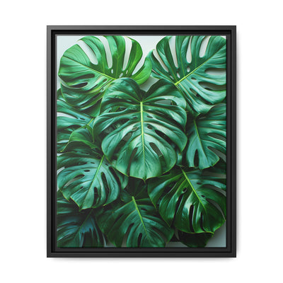 Floating Monstera Elegance - Serene Nature Art on Premium Paper
