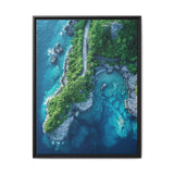 Coastal Serenity: Aerial View of BC's Majestic Highway - Wall Art
