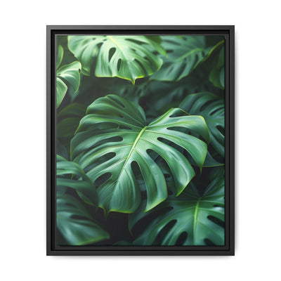 Floating Monstera Elegance - Serene Nature Art Print