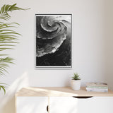 Abstract Swirls & Strokes - High-Contrast Black & White Art Print