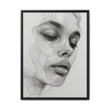 Japandi-Inspired One-Line Ink Portrait - Minimalist Art Print