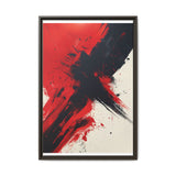 Vivid Red & Black Chaos - Abstract Acrylic 8K Art Print