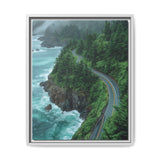 Coastal Serenity: Aerial View of BC's Majestic Highway Print
