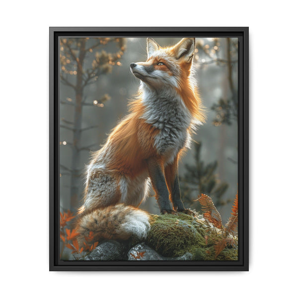 Majestic Fox in Enchanted Forest - Premium Art Print