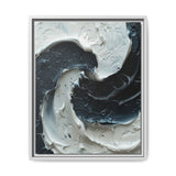 Yin Yang Swirl - Abstract Impasto Fine Art Print
