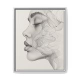 Japandi Minimalist One-Line Art Portrait - Fine Art Print