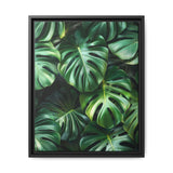 Floating Monstera Dreams - Serene Overhead Leaf Art Print