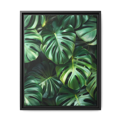 Floating Monstera Dreams - Serene Overhead Leaf Art Print