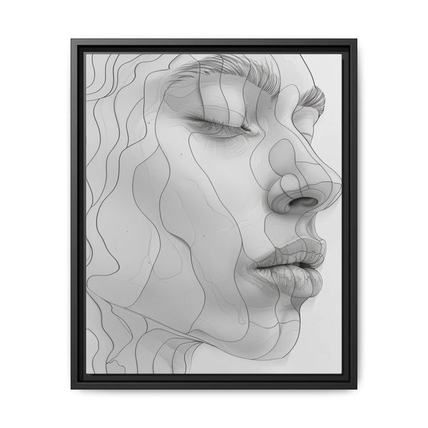 Japandi-Inspired Minimalist One-Line Art Print on Museum Paper