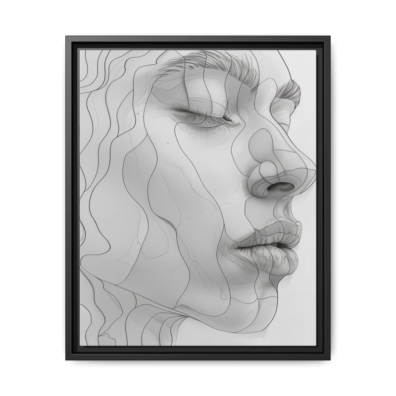 Japandi-Inspired Minimalist One-Line Art Print on Museum Paper