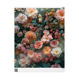Vintage-Inspired Abstract Florals Wrapping Paper in Soft Tones