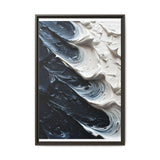Abstract Swirls Expression - High-Contrast Black & White Art Print
