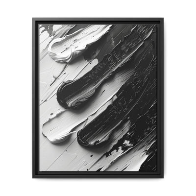 Monochrome Elegance: Abstract Swirls Art Print on Museum Paper