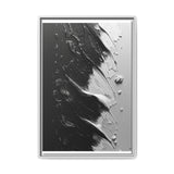 Monochrome Mastery: Abstract Swirls & Brush Strokes Art Print