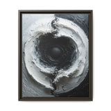 Monochrome Yin-Yang Swirl - Abstract High-Contrast Fine Art Print