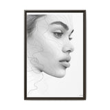 Japandi-Inspired Minimalist Ink Line Art Portrait - Museum Grade Print