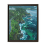 Coastal Serenity: Aerial BC Highway Art Print