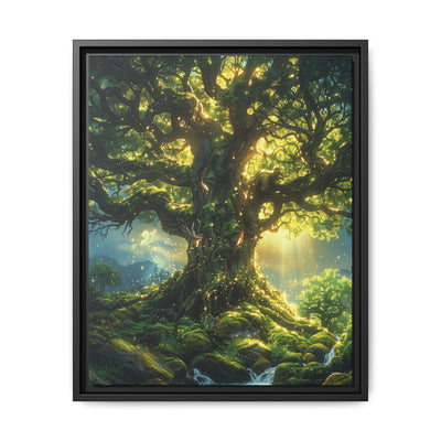 Enchanted Forest Fantasy - Luminescent Moss Canvas Art Print