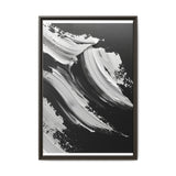 Monochrome Elegance: Abstract Swirls High-Def Art Print