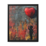 Banksy-Inspired Heart Balloon Graffiti Art Print