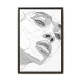 Japandi-Inspired One-Line Art Portrait - Minimalist Monochrome Print