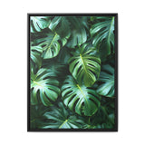 Floating Monstera Delight - Artistic Overhead Leaf Print
